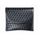 TUFF Products Double Latex Glove Pouch w/ Velcro Closure, Black Basketweave, Holds 2 Pair 7718-BWV