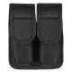 TUFF Products Slide-On Double Magazine Pouch w/ Hidden Snap, Black Nylon, Size 2 Gl17192223 Be9296 7502-NYH-2