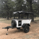 Tuff Stuff Overland Expedition Trailer, White/Black, NSN N, TS-TRAILER-EC