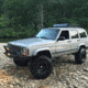 Tuff Stuff Overland Front Winch Bumper w/ D-Rings for 84-01 Jeep Cherokee XJ, Matte, Black, NSN N, TS-FB-XJ-8401