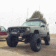 Tuff Stuff Overland Front Winch Bumper w/ D-Rings for 84-01 Jeep Cherokee XJ, Matte, Black, NSN N, TS-FB-XJ-8401