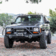 Tuff Stuff Overland Front Winch Bumper w/ D-Rings for 84-01 Jeep Cherokee XJ, Matte, Black, NSN N, TS-FB-XJ-8401