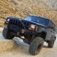 Tuff Stuff Overland Front Winch Bumper w/ D-Rings for 84-01 Jeep Cherokee XJ, Matte, Black, NSN N, TS-FB-XJ-8401