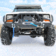 Tuff Stuff Overland Front Winch Bumper w/ D-Rings for 84-01 Jeep Cherokee XJ, Matte, Black, NSN N, TS-FB-XJ-8401