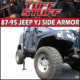 Tuff Stuff Overland Rock Sliders w/ Step for 87-95 Jeep Wrangler YJ, NSN N, TS-RSL-8795