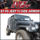 Tuff Stuff Overland Rock Sliders w/ Step for 87-95 Jeep Wrangler YJ, NSN N, TS-RSL-8795
