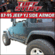 Tuff Stuff Overland Rock Sliders w/ Step for 87-95 Jeep Wrangler YJ, NSN N, TS-RSL-8795