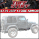 Tuff Stuff Overland Rock Sliders w/ Step for 87-95 Jeep Wrangler YJ, NSN N, TS-RSL-8795