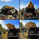 Tuff Stuff Overland Rooftop Tent & Annex Room 3 Person Ranger Overland Sand, Sand Tent/Black Cover, NSN N, TS-RTT-ANX-RAN