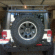 Tuff Stuff Overland Tire Carrier Mounted Storage &amp; Cooler Rack System for 2 x 2 Inch Carriers, NSN N, TS-TCICR