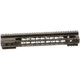Tuff Zone AR-10/AR-308 Handguard 12in, w/ Short Quads Clamp, On KeyMod Free Float, Hard Andonized, TZ-MRF30812