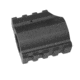 Tuff Zone Low Profile Gas Block w/ Top &amp; Bottom Rails, Black Andonized, TZ-MGB2