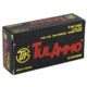 TulAmmo Ammunition, 9mm Luger, 115 Grain, FMJ, Steel Case, Centerfire Pistol Ammo, 50 Rounds Box, TA919150