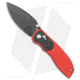 Tuya Knife Big Belly Slide Folding Knife, 3.50in, 154CM, Drop Point Blade, G-10, Red Handle, Red/Black, 7.50 inch, BHQ-174119