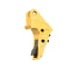 Tyrant CNC 1.0/2.0 Pistol Trigger, Smith &amp; Wesson M&amp;P 9/.40/9c/.40c, Gold/Black, TD-MPTRIG-FSC-GOLD/BLK