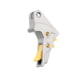 Tyrant CNC 1.0/2.0 Pistol Trigger, Smith &amp; Wesson M&amp;P 9/.40/9c/.40c, Grey/Gold, TD-MPTRIG-FSC-GREY/GOLD