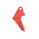 Tyrant CNC 1.0/2.0 Pistol Trigger, Smith &amp; Wesson M&amp;P 9/.40/9c/.40c, Red/Gold, TD-MPTRIG-FSC-RED/GOLD