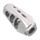 Tyrant CNC CyberBrake Compensating Muzzle Brake, .223/5.56, 1/2x28, Raw Steel, TD-CB223-Raw