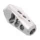 Tyrant CNC CyberBrake Compensating Muzzle Brake, .223/5.56, 1/2x28, Raw Steel, TD-CB223-Raw