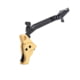 Tyrant CNC Glock Gen 3-4 Pistol Trigger, w/ Bar, Gold/Black, TD-GTRIG-3-4-Gold-Black-BAR