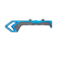 Tyrant CNC MOD v2 ForeGrip w/MLOK, Blue, TD-V2FG-BLUE-M