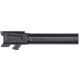 Tyrant CNC Non Threaded Pistol Barrel, Glock 19/19X/45, 1-10 Twist, 416R Stainless Steel, 1/2-28 Thread, Black, TD-G19BRL-NOTRD-Black