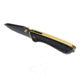 Tyrant CNC T.D.C.002 3in Folding Knife, Tanto Blade, D2 Steel, Black/Gold, TD-TDC002-Black-Gold