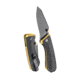 Tyrant CNC T.D.C.002 3in Folding Knife, Tanto Blade, D2 Steel, Black/Gold, TD-TDC002-Black-Gold