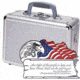 TZ Case Duelly Twelve Pistol Case 12.5x9x6in Second Amendment, Silver TZ0012SS2