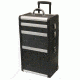Tz Case Abm 301t Bd Large Pro Beauty Case Black 3 Sections W Wheels Pull Handle