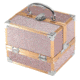 TZ Case Aluminum-Framed Compact Makeup Case, Rose Gold, 7.5 x 6.25 x 6.25in, AB-14 ROG