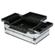 TZ Case Aluminum-Framed Deluxe Barber/Stylist Case, Silver, 24.25 x 14.5 x 6.5in , AB-455 SS