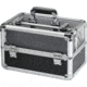 TZ Case Aluminum-Framed Makeup Case, Black/Clear, 14.5 x 8.25 x 9.25in, AB-116T B