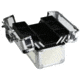 TZ Case Aluminum-Framed Makeup Case, Clear/White, 14.25 x 8.75 x 9.75in, AB-411 CLR