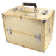 TZ Case Aluminum-Framed Makeup Case, Gold, 14.25 x 9 x 9.25in, AB-16 GGS