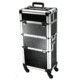 TZ Case Large Wheeled Professional Makeup/Multi-Purpose Case, Black, AB-408T B