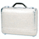 TZ Case Molded Aluminum Attache Case, Silver, 18 x 13 x 5in, AC-38 S