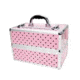 TZ Case Pink Beauty Collection TC07 Beauty Case - Pink w/ Black Dots TC-07-PBD