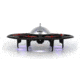 UDI RC U845 UFO Drone 2.4Ghz 4 Channel 6 AXIS headless w/720P HD camera, Black 61324