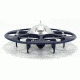 UDI RC U845 UFO Drone w/WIFI FPV 2.4Ghz 4 Channel 6 AXIS headless w/720P HD camera, Navy Blue 61325