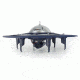 UDI RC U845 UFO Drone w/WIFI FPV 2.4Ghz 4 Channel 6 AXIS headless w/720P HD camera, Navy Blue 61325