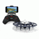 UDI RC U845 UFO Drone w/WIFI FPV 2.4Ghz 4 Channel 6 AXIS headless w/720P HD camera, Navy Blue 61325