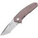 Ultra-X Cobra Linerlock Tan Folding Knife, 3 stonewash finish 440C stainless blade, Desert tan G10 handle, UXHK215F