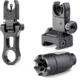 Ultradyne C4 Dynamount Flip-up Front/Rear Sight Set w/Athena Compensator, .223/5.56, 1/2x28, Black, UD10780