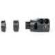 Ultradyne Lithium PCC Compensator Muzzle Brake, 9mm, 1/2-28 Thread, 1.124in Outside Diameter, 416 SS, Salt Bath Nitride, Black, UD11030