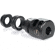 Ultradyne Lithium PCC Compensator Muzzle Brake, 9mm, 1/2-28 Thread, 1.124in Outside Diameter, 416 SS, Salt Bath Nitride, Black, UD11030