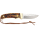 Uncle Henry Pro Hunter Full Tang Fixed Blade Knife, Black / Silver, Medium