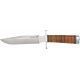 Blackjack Classic Model 7 Fixed Blade Knife, 7in, A-2 Tool Steel, Stacked Leather Handle BCB7L