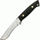 Uncle Mikes Intl Mini Mamba Fixed Blade Knife, 4.25in, Mirror Polished Stainless, Black Micarta Handle BJ046