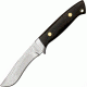 Uncle Mikes Intl Mini Mamba Fixed Blade Knife, 4.25in, Mirror Polished Stainless, Black Wood Handle BJ045